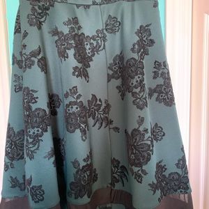 Emerald green skirt